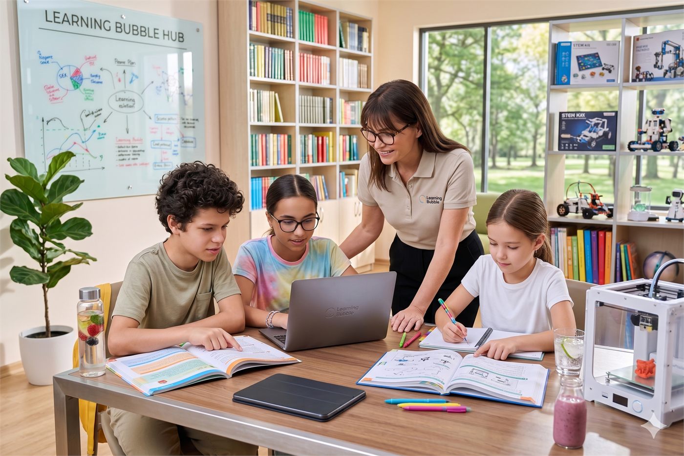 Small group online tuition session