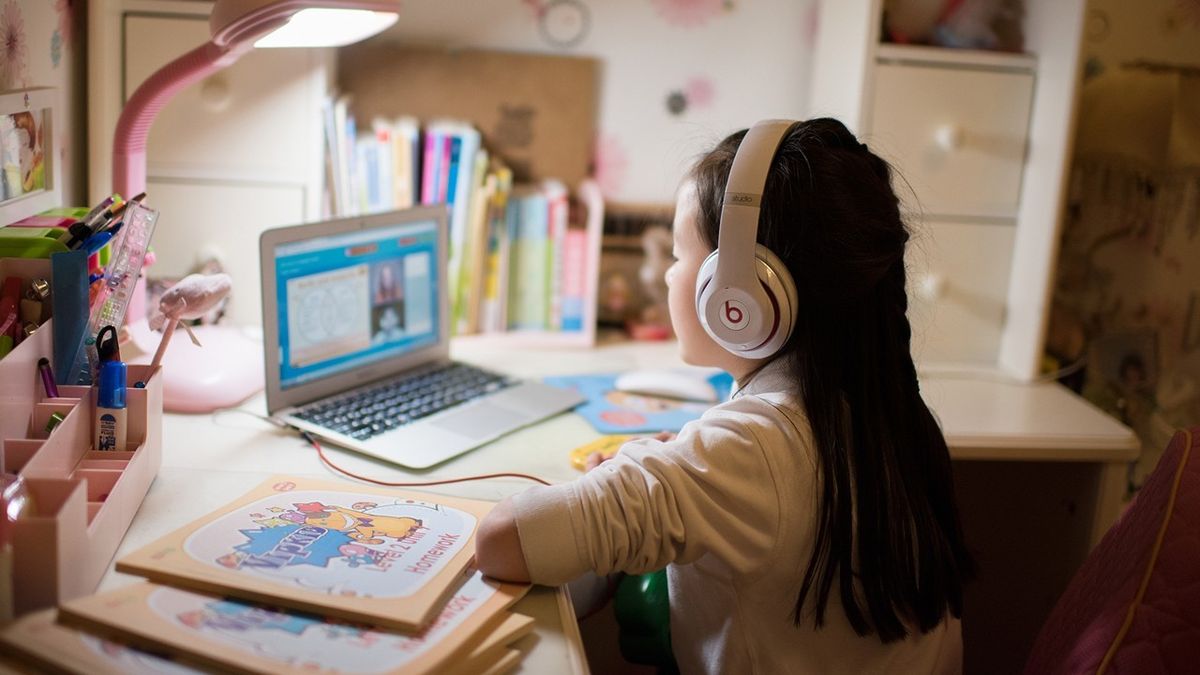 Students learning online with Learning Bubble